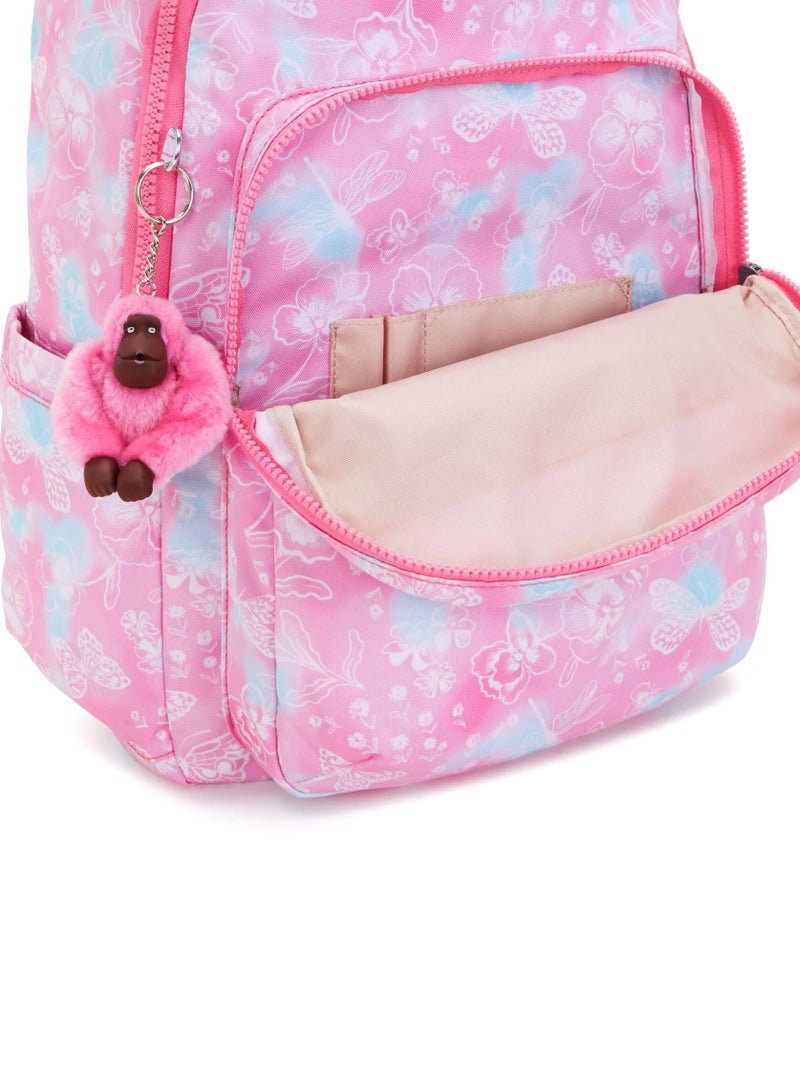 kipling Seoul Large Female Backpack - Garden Clouds - Image 5