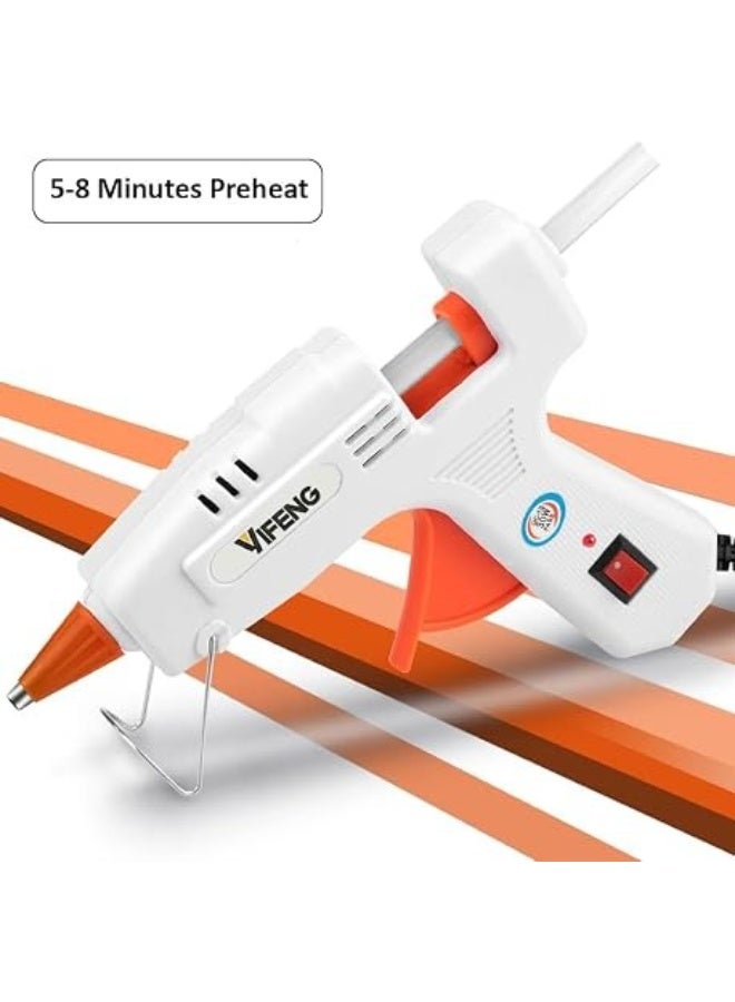 yIFeNG 60W Hot Melt Glue Gun with Glue Stick | Fast Heating High Temperature Electric Glue Gun for DIY Crafts, Wood, Plastic, Fabric, Paper, Home Repairs & School Projects - Image 4