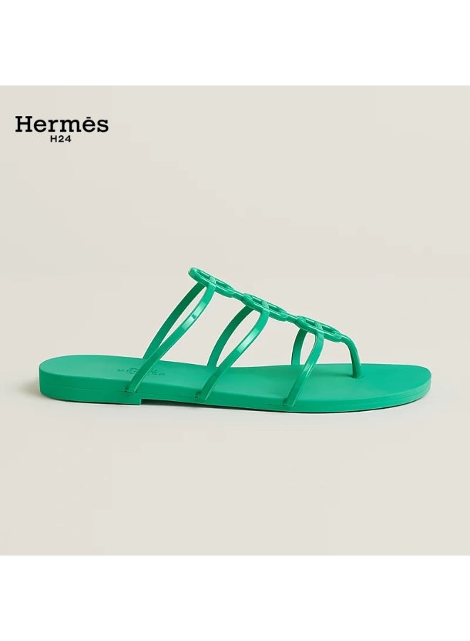 Hermes H24 صندل هيرميس H24 ميكونوس للنساء، بتفاصيل سلسلة، صيفي، أخضر التورمالين - Image 2