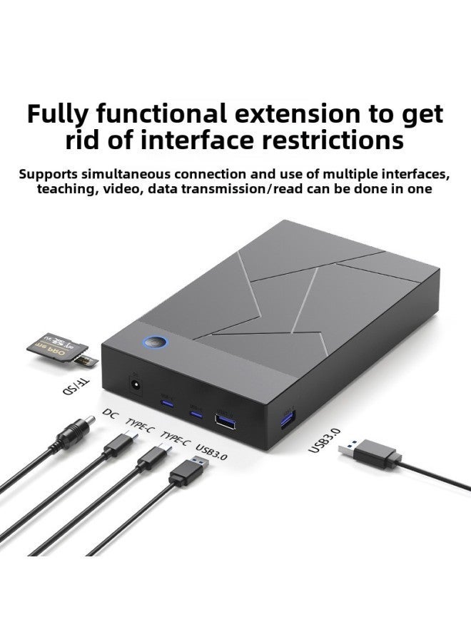 External 3.5 Inch Mobile Hard Disk Box Notebook Desktop SATA Universal USB3.0 Multi-function Box-Color:3.5inch Diamond Multifunctional Drive - Image 2