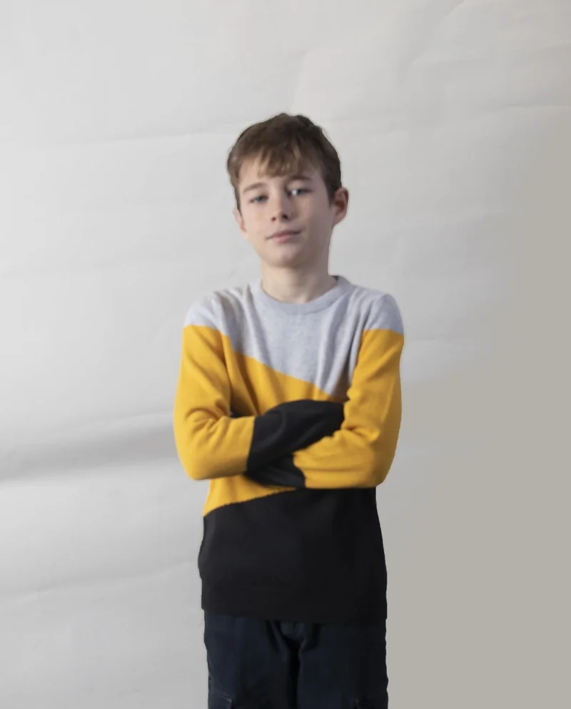 Alexander Gardi Patterned Children's Knitwear SWEATER(C22-18937 10)