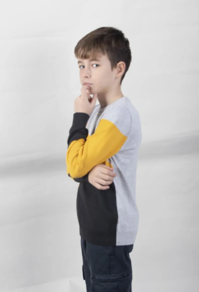 Alexander Gardi Patterned Children's Knitwear SWEATER(C22-18937 10)