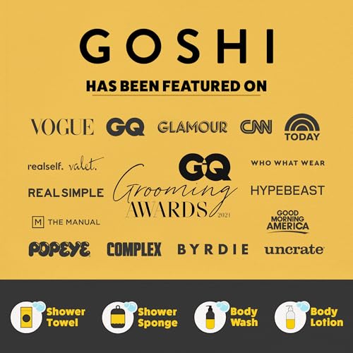GOSHI Exfoliating Shower Sponge - Rip-Resistant, Rapid-Drying Exfoliating Bath Sponge for All Skin Types - Grey - Made in Japan - Image 4