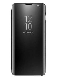 Generic For Samsung Galaxy A25 Clear View Flip Case , Without Sensor , Standing Mirror Full Protection Cover Compatible With Samsung Galaxy A25 (6.5") (Black)  - Image 1