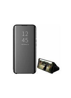 Generic For Samsung Galaxy A25 Clear View Flip Case , Without Sensor , Standing Mirror Full Protection Cover Compatible With Samsung Galaxy A25 (6.5") (Black)  - Image 3