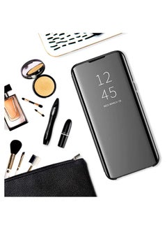 Generic For Samsung Galaxy A25 Clear View Flip Case , Without Sensor , Standing Mirror Full Protection Cover Compatible With Samsung Galaxy A25 (6.5") (Black)  - Image 5