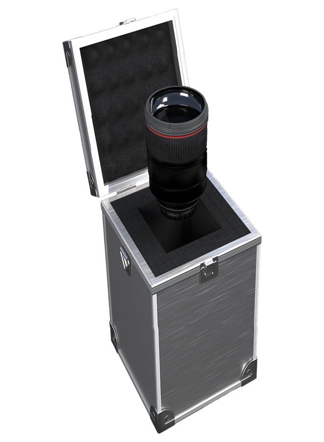 MOAAD Aluminium Storage Box, Portable Hard Flight Case Tool With Handle | Travel Transport Multi-Purpose Equipment Case (12in) - Image 1