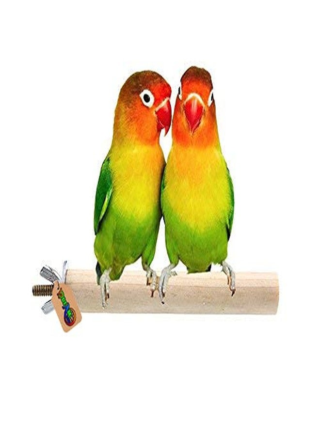 DreamAuro 6 Inches / 15 cm Natural Habitat Wooden Perch/Stand/Toy for Birds (Light Weight) - Image 1