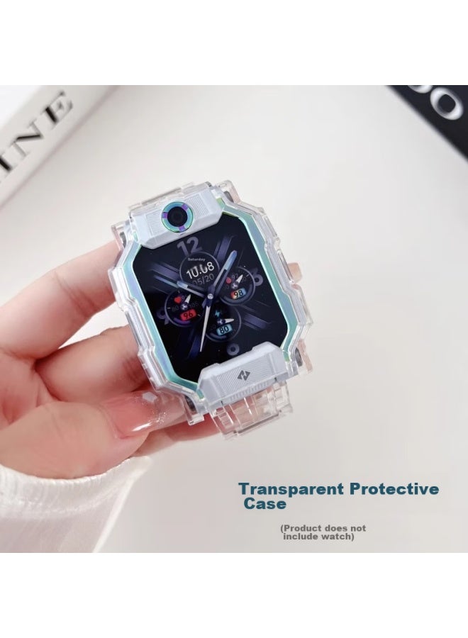 Shan Xiaotianc Z9 Protective Case, Children's Smarch Z9 Youth Edition Protective Cover, Tempered Glass Screen Protector, Full Protection, Shockproof, Anti-collision Watch Film, Thin Tpu, Transparent Version - Image 3