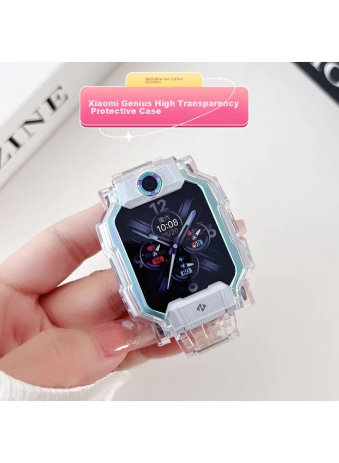 Shan Xiaotianc Z9 Protective Case, Children's Smarch Z9 Youth Edition Protective Cover, Tempered Glass Screen Protector, Full Protection, Shockproof, Anti-collision Watch Film, Thin Tpu, Transparent Version - Image 5