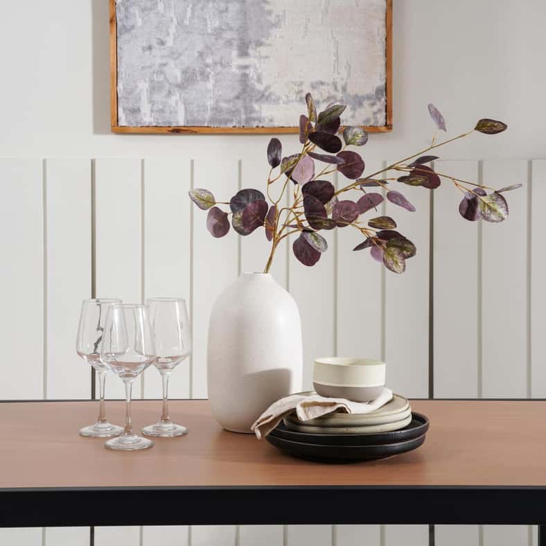 Pan Home طاولة طعام تورينتو 4 مقاعد - طبيعية وسوداء - Image 3