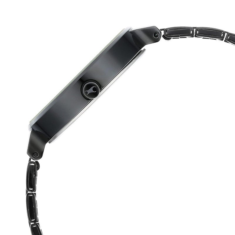 Fastrack Stunners Quartz Analog Black Dial Metal Strap Watch for Girls-NS6265NM01 - Image 4