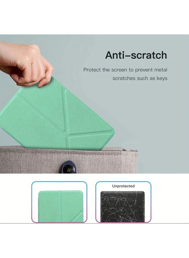 Mint Green Origami Standing Case For 7 Inch Kindle Paperwhite 12th Gen 2024 And Kindle Colorsoft Signature Edition - Image 5