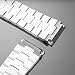 hengfento2 Watch Band Strap Replacement For Cartier Santos Medium WSSA0010 WSSA0009 21mm Bracelet Steel Strap Band Silver - Image 2
