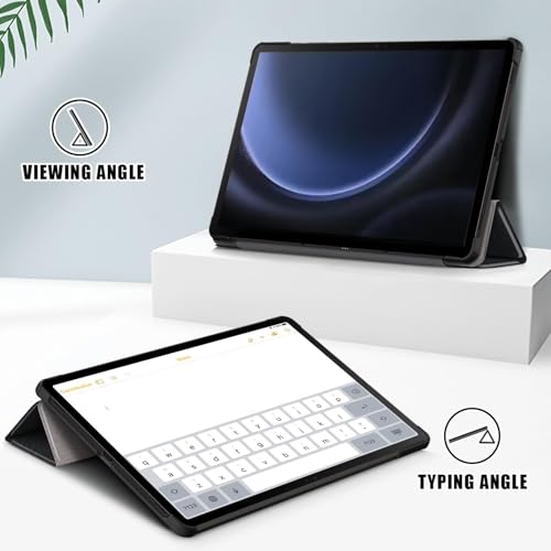 Gylint Case for Samsung Galaxy Tab S10 Lite / S10 FE / S9 FE 10.9-Inch, Folding Folio Ultra-Thin PU Leather Stand Case Cover,Support S Pen Charging, Auto Wake/Sleep Black - Image 2