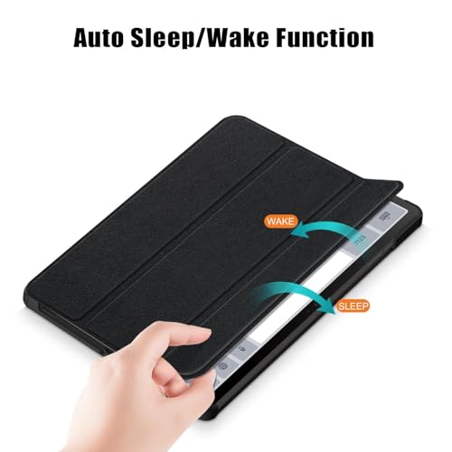 Gylint Case for Samsung Galaxy Tab S10 Lite / S10 FE / S9 FE 10.9-Inch, Folding Folio Ultra-Thin PU Leather Stand Case Cover,Support S Pen Charging, Auto Wake/Sleep Black - Image 3