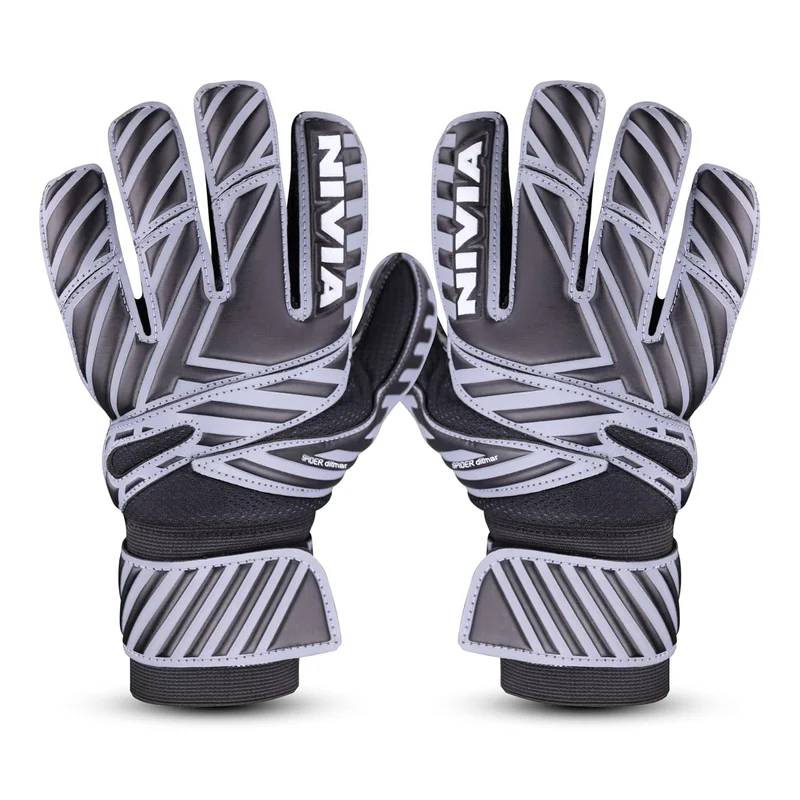Nivia Spider Goalkeeper Gloves - Black