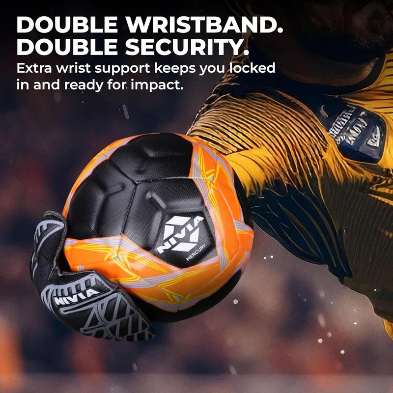 Nivia  Nivia Spider Goalkeeper Gloves - Black  | Best Price UAE