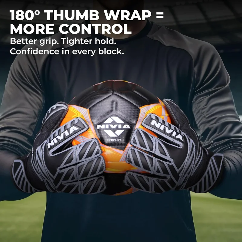 Nivia  Nivia Spider Goalkeeper Gloves - Black  | Best Price UAE
