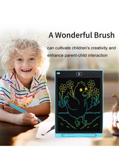 Generic 2-Pack LCD Writing Tablet 12 Inch, Colorful Screen Writing and Drawing Board, Reusable Doodle Pad Learning Educational Toy For Kids Pink And Light Blue  - Image 2