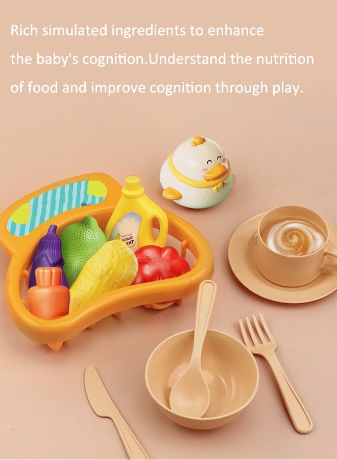 Children's dishwashing playset Dishwasher toys Fishing toys Vegetable washing sink Kitchen toys Situational simulation toys  - Image 5