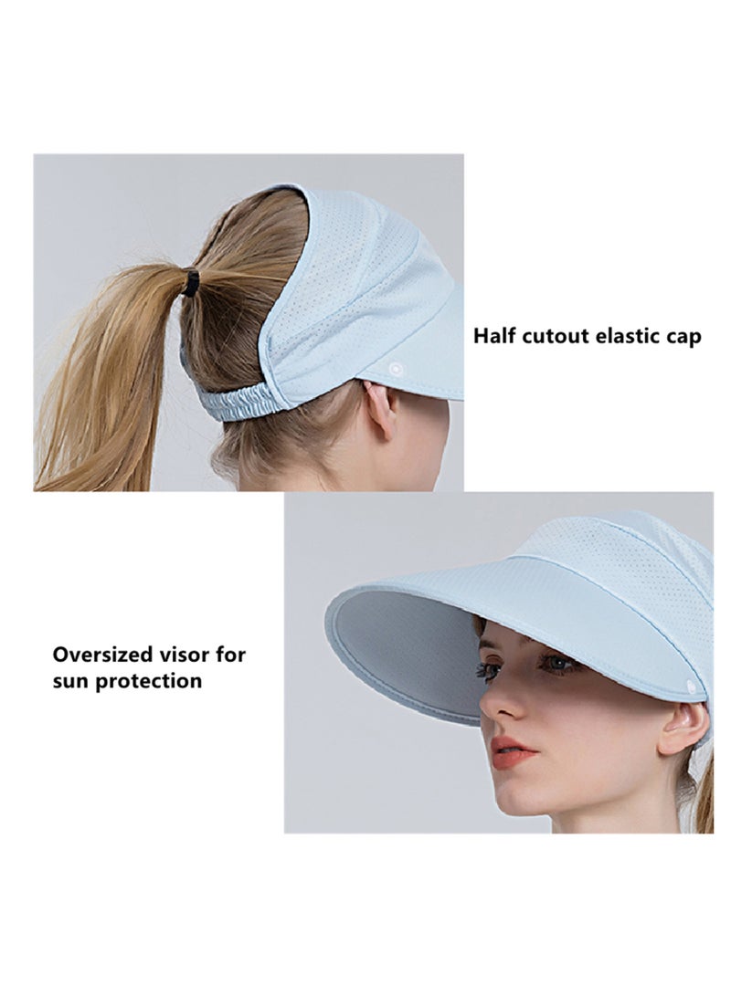 NOVOLAN Sun Hat Wide Brim Uv Protection Beach Hat Sun Visor Bucket Hat Beach Cap, Braid Hat Ice-Sensing Sunscreen Hat Women's Summer Riding Face Mask Outdoor Sunshade Sun Hat Sun Protection (black)  - Image 4