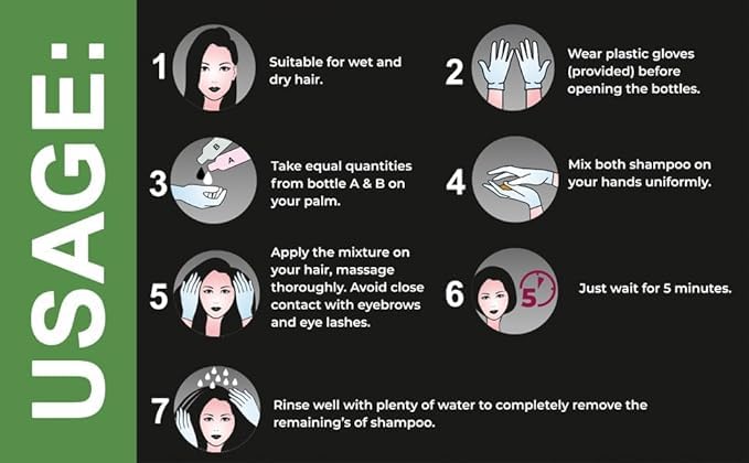 SKINPLUS Fruit Vinegar Gel Hair Color Natural Black Color Dye for Men Women Ammonia Free 250ml x 2 - Image 4