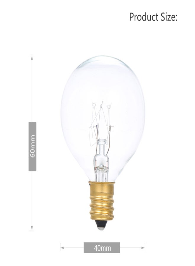 AC120V G40 Globe Tungsten Incandescent B-ulb Lamp 25 P-ack E12 Base Socket Holder IP44 Water Resistance Warm White for String Light Home Party Decoration Wedding Function Portable - Image 5