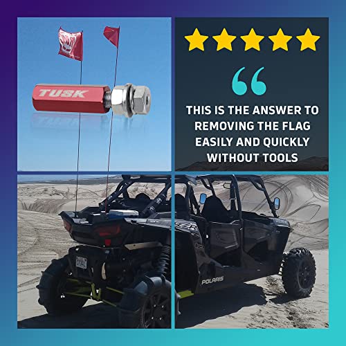 Tusk Quick Release Flag Pole Holder 1/4 inch Pole Red - Image 5
