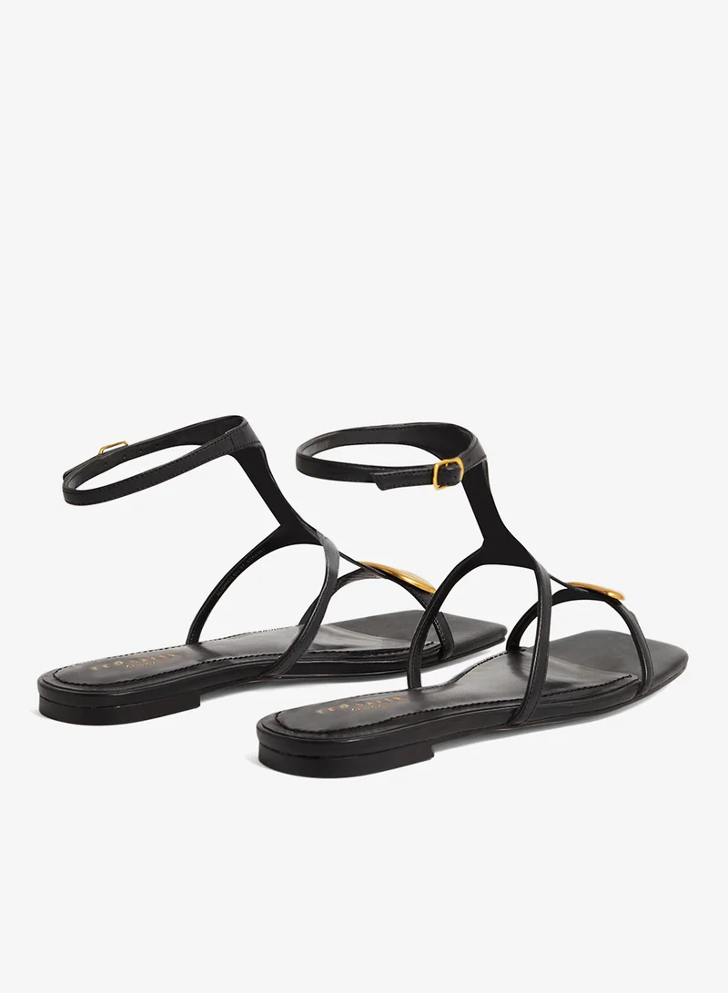Ted Baker BLACK Audreii Ankle Strap Sandals for Women | Best Price UAE