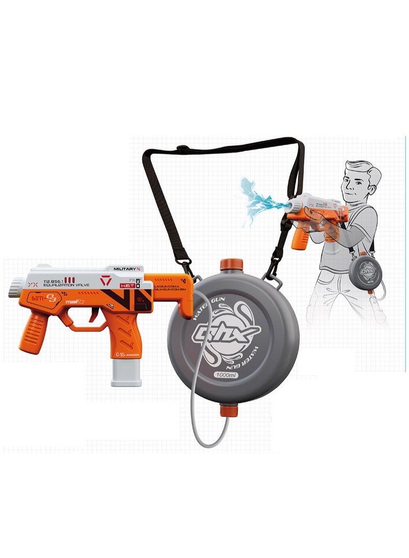 FUN MOMENT Water Gun with 1000 ml Container with Special Adjustable Strap  - Image 1