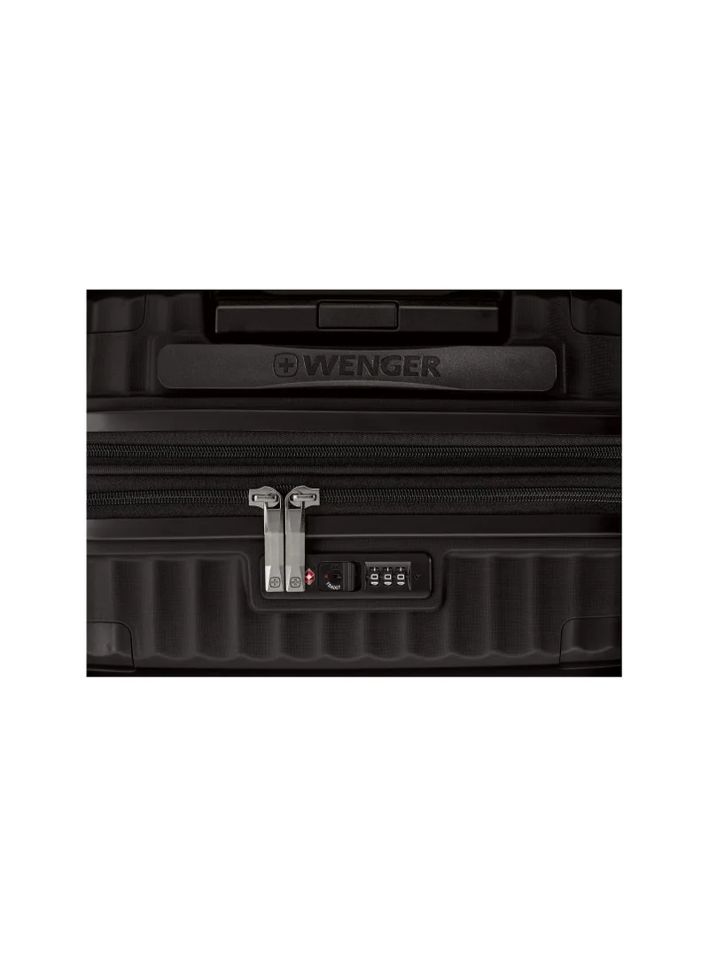 Wenger Optimo Hardside Expandable 57cm Cabin Luggage Trolley Black- 653310