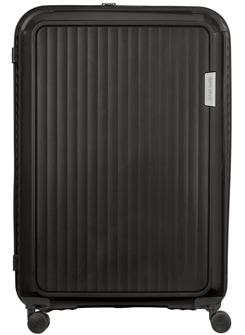 Wenger Black Wenger Optimo 57cm Black Cabin Trolley With 4 Spinner Wheels, PP Hard Shell, TSA Lock, Scratch-Resistant Texture, 3-Point Locking, Organized Interior, 5-Year Warranty.  | Best Price UAE