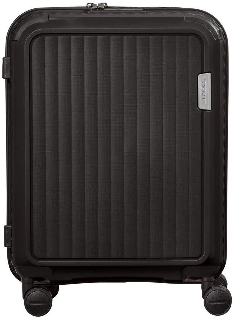 Wenger Optimo 57cm Black Cabin Trolley With 4 Spinner Wheels, PP Hard Shell, TSA Lock, Scratch-Resistant Texture, 3-Point Locking, Organized Interior, 5-Year Warranty. - Image 2