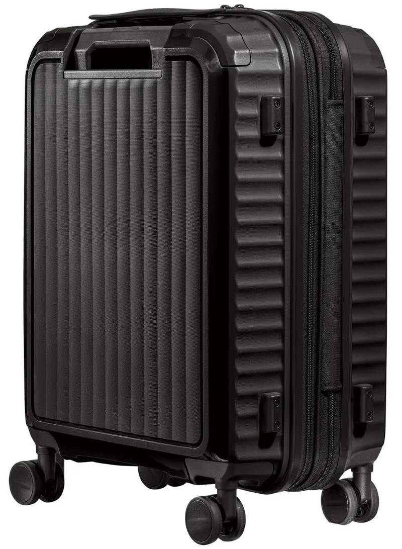 Wenger Black Wenger Optimo 57cm Black Cabin Trolley With 4 Spinner Wheels, PP Hard Shell, TSA Lock, Scratch-Resistant Texture, 3-Point Locking, Organized Interior, 5-Year Warranty.  | Best Price UAE