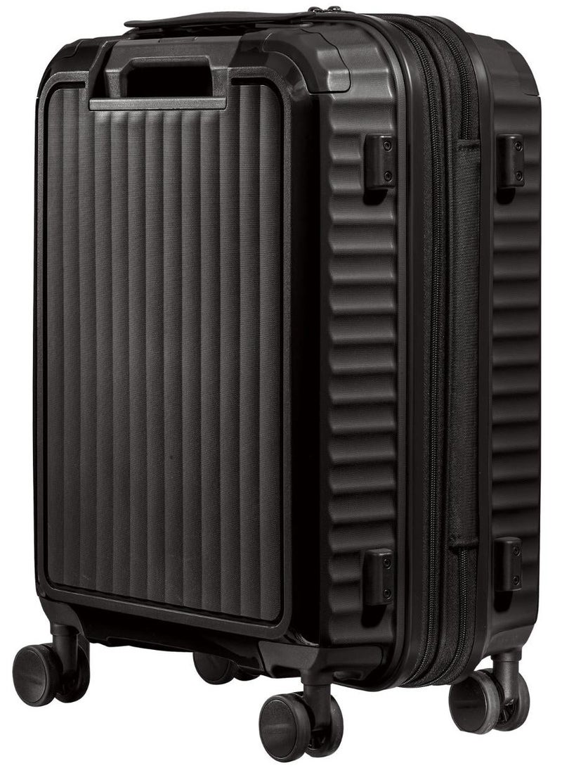 Wenger Optimo 57cm Black Cabin Trolley With 4 Spinner Wheels, PP Hard Shell, TSA Lock, Scratch-Resistant Texture, 3-Point Locking, Organized Interior, 5-Year Warranty. - Image 5