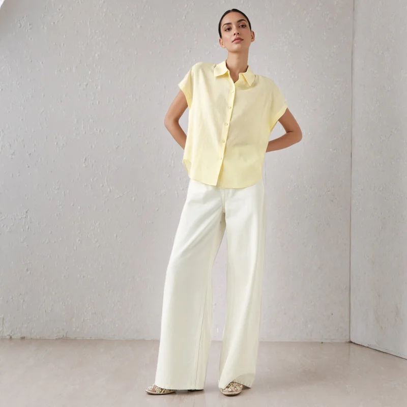 سبلاش فيڤ Regular Fit Linen Blend Shirt