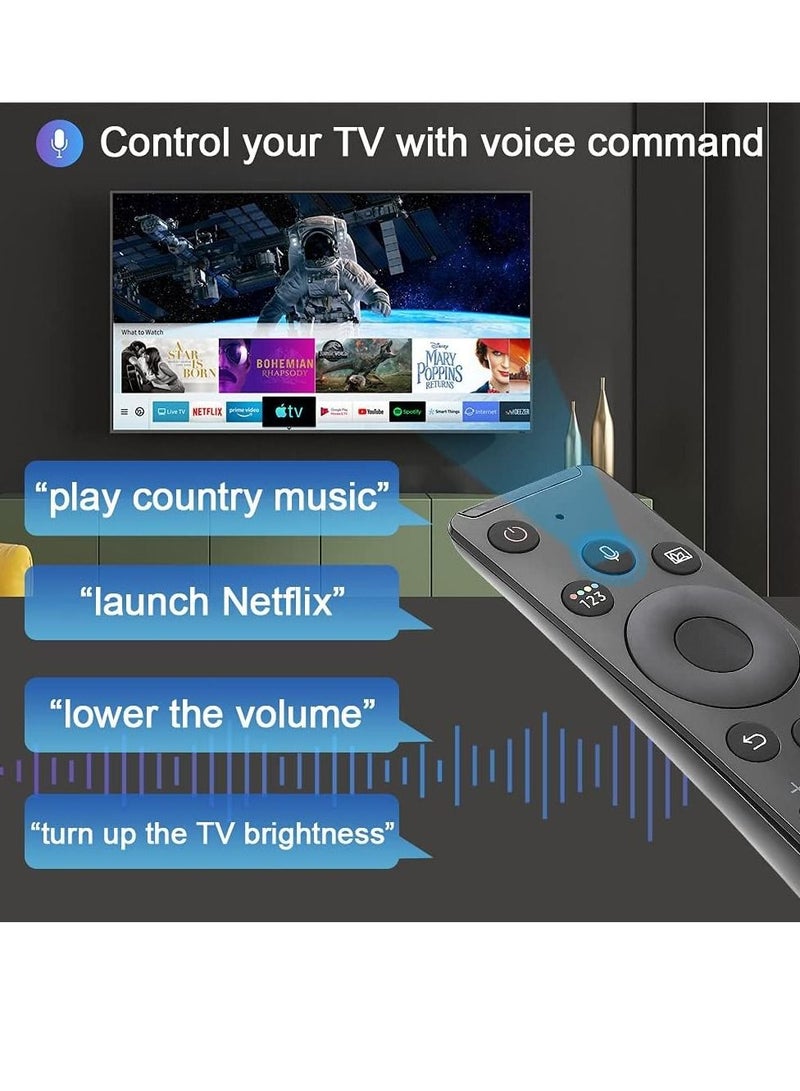 Universal Voice Remote Control for Samsung TV Remote All Samsung LED QLED UHD SUHD HDR LCD HDTV 4K 3D Curved Smart TVs, with Shortcut Buttons for Netflix, Prime Video, - Image 5