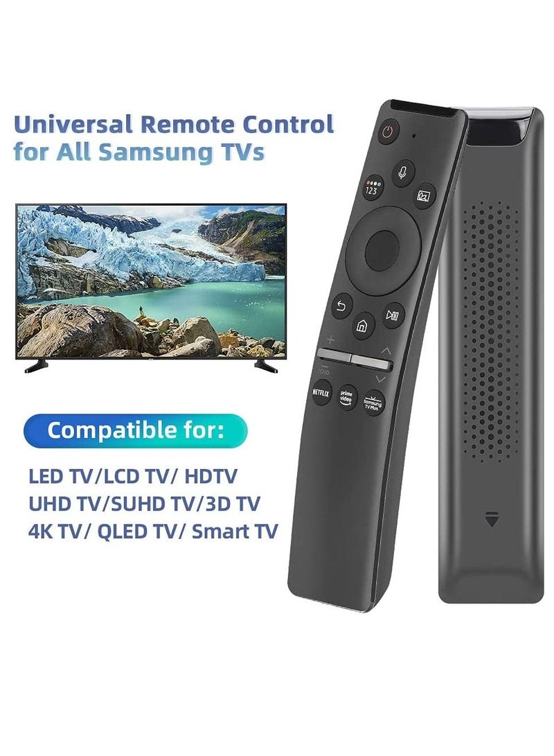 Universal Voice Remote Control for Samsung TV Remote All Samsung LED QLED UHD SUHD HDR LCD HDTV 4K 3D Curved Smart TVs, with Shortcut Buttons for Netflix, Prime Video, - Image 2