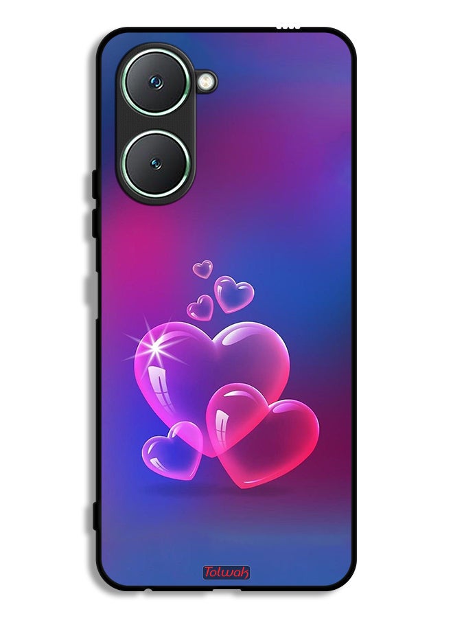 Tolwak Vivo Y18i 4G Protective Case Cover Water Hearts - Image 1