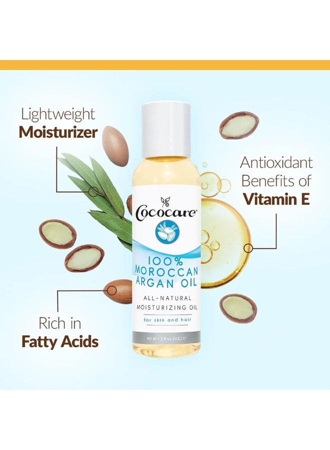 Cococare 100% Natural Moroccan Argan Oil 60ml - Image 2