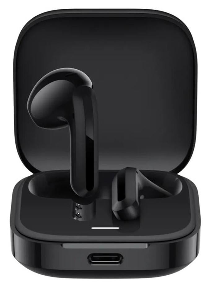 Xiaomi Redmi Buds 6 Active | Wind Noice Cancellation for Calls | 2-Mic Reduction for Calls | Up to 30 Hrs Long Battery with Charging Case Black