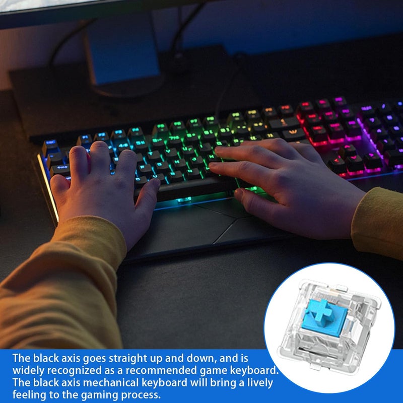 Keyboard Switches - Replacement Key Axis, DIY Mechanical 30pcs Mechanical Keyboards Accessories, Wired Keyboard, Red Green Brown Shaft | Tactile Feedback and Sound - Image 3
