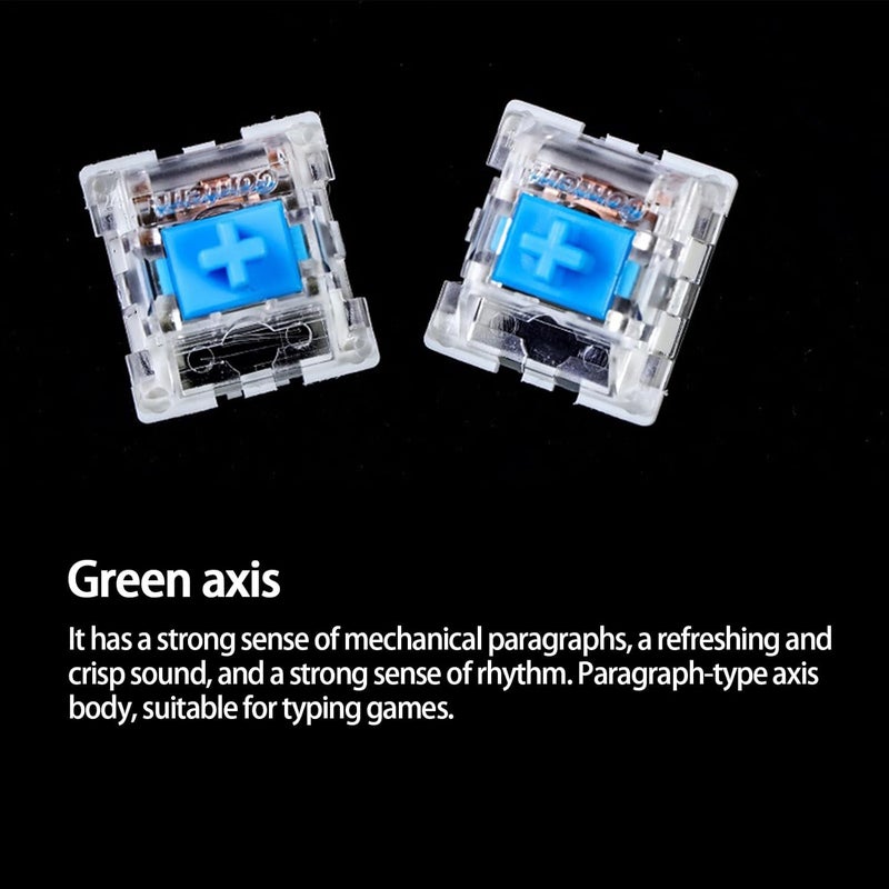 Keyboard Switches - Replacement Key Axis, DIY Mechanical 30pcs Mechanical Keyboards Accessories, Wired Keyboard, Red Green Brown Shaft | Tactile Feedback and Sound - Image 5