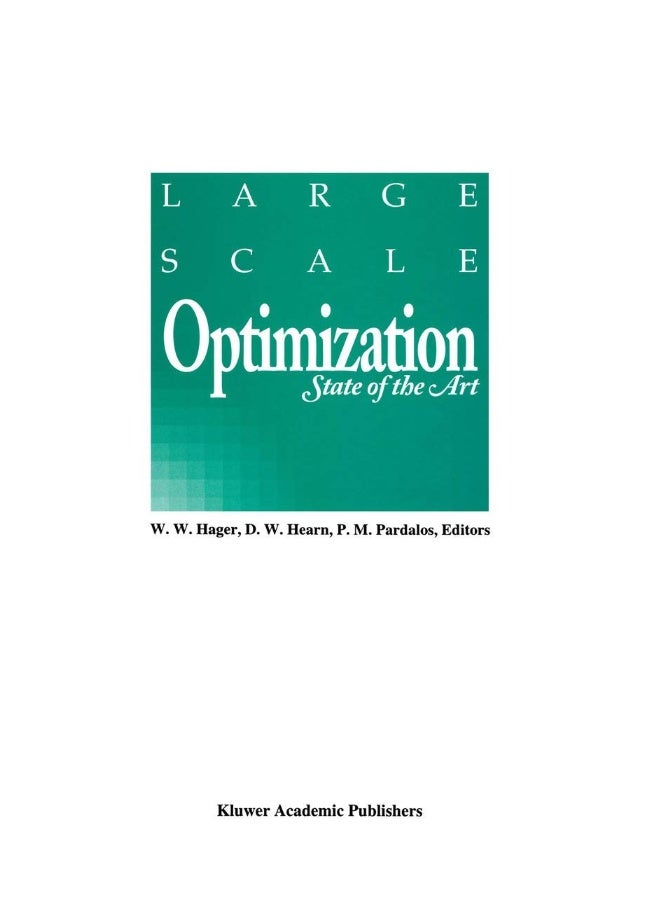 Large Scale Optimization