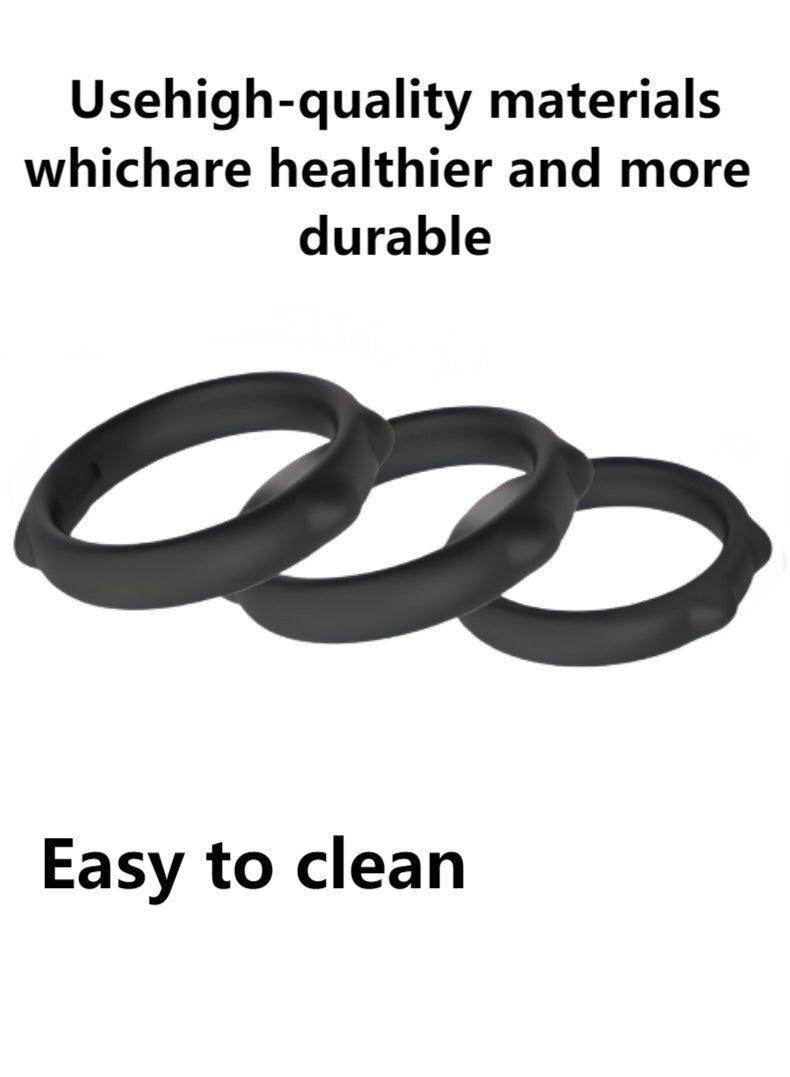 In Air 3 PCS Silicone Ring Men Sports Ring,Sports Accessories  - Image 1