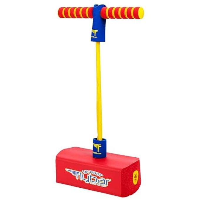 Flybar My First Foam Pogo Jumper for Kids Fun and Safe Pogo Stick for Toddlers, Durable Foam and Bungee Jumper for Ages 3 and up, Supports up to 250lbs (Red) - Image 4