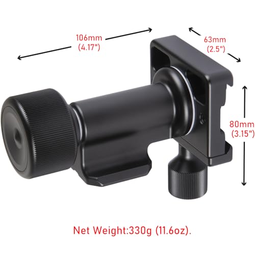 Zelnoox Monopod Gimbal Head Side Saddle Speed Tilt with ArcaSwiss Dovetail Quick Release Plate Supports Medium Telephoto Lenses Max Load 100lbs - Image 3
