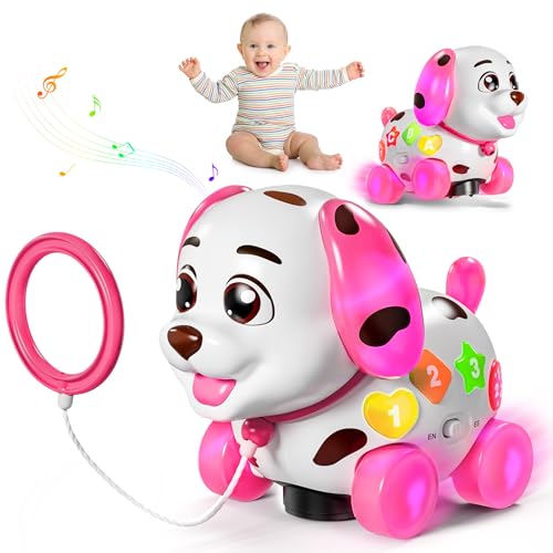 Grasili Musical Bilingual Puppy Toys for 1 Year Old Girl Gifts First 1st Birthday Girl Gifts for 1 Year Old Toy Learning Educational Baby Toy 61218 Months - Image 1