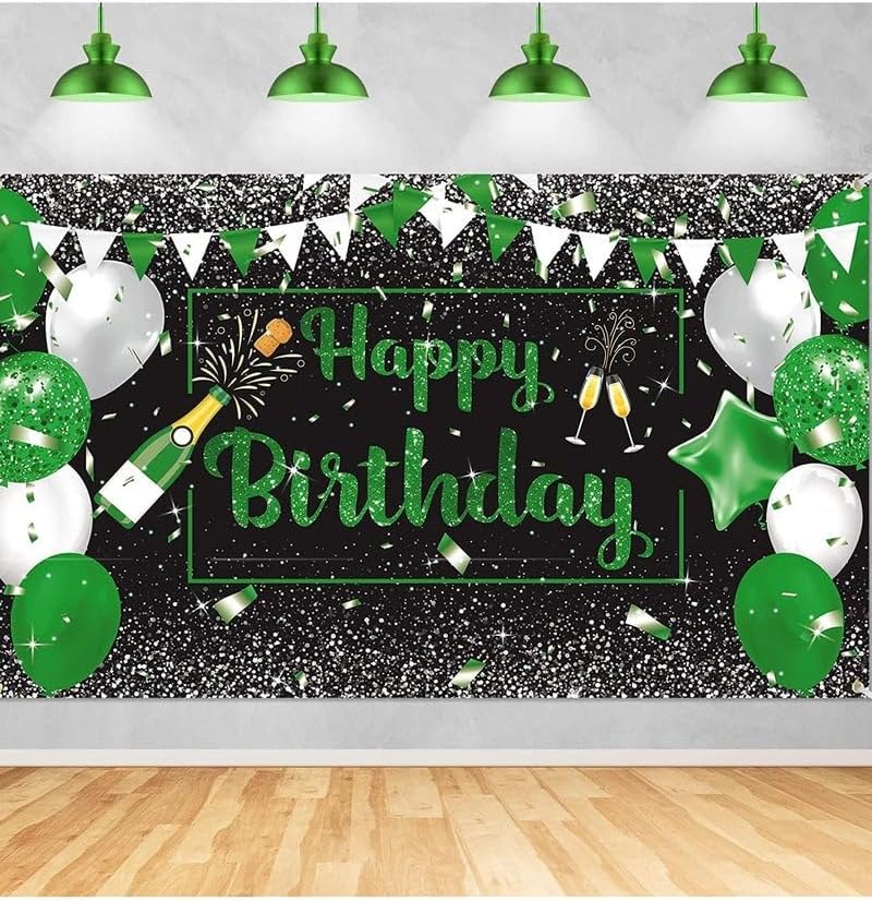 Al Raied ARS® Happy Birthday Backdrop Banner - 5x3 Feet Photography Background for Parties - Image 1